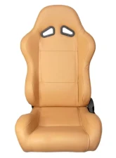 Cipher Auto Synthetic Leather Universal Racing Seats Maple Tan                                     - CPA1001PMT - Image 2