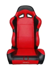 Cipher Auto Black|Red Full Carbon Fiber Racing Seats - Pair                                     - CPA1003CFBKRD - Image 6