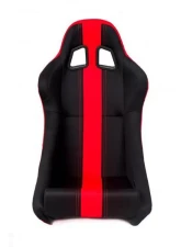 Cipher Auto Black w/ Red Stripe Cloth Full Bucket Racing Seats - Single                                     - CPA1005FBK-RD - Image 7