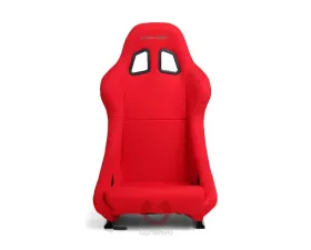 Cipher Auto Red Cloth Full Bucket Non Reclineable Racing Seats - Single