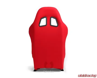 Cipher Auto Red Cloth Full Bucket Non Reclineable Racing Seats - Single - CPA1005FRD(SINGLE)