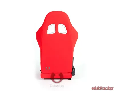 Cipher Auto Red Cloth Racing Seats - Pair - CPA1007FRD
