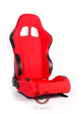 Cipher Auto Red Cloth Racing Seats - Pair                                     - CPA1007FRD - Image 4