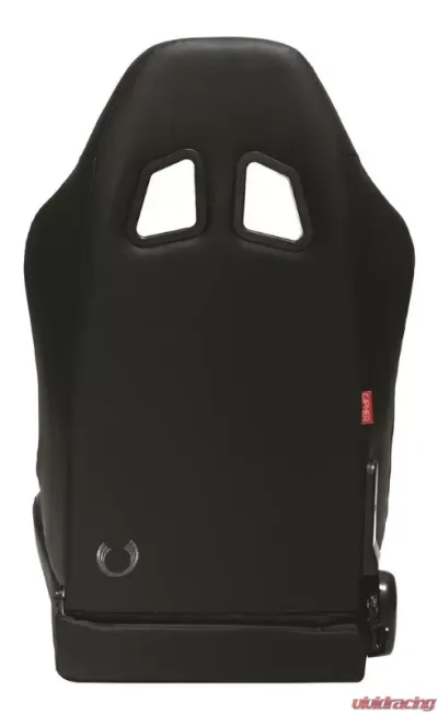 Cipher Auto Wide Version|Black Premium Leatherette w/ Carbon Fabric Patch Racing Seats - Pair - CPA1007PBKWV