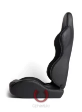 Cipher Auto Black Synthetic Leather Racing Seats - Pair                                     - CPA1007PBK - Image 2