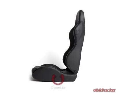 Cipher Auto Black Synthetic Leather Racing Seats - Pair - CPA1007PBK