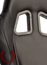 Cipher Auto Black Synthetic Leather Racing Seats - Pair                                     - CPA1007PBK - Image 3