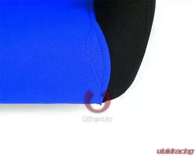 Cipher Auto Black|Blue Cloth Racing Seats - Pair - CPA1013FBKBU