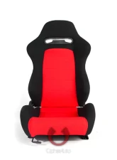 Cipher Auto Black|Red Cloth Racing Seats - Pair                                     - CPA1013FBKRD - Image 8