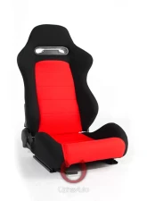 Cipher Auto Black|Red Cloth Racing Seats - Pair                                     - CPA1013FBKRD - Image 4