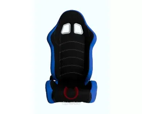 Cipher Auto Blue|Black Cloth Racing Seats - Pair