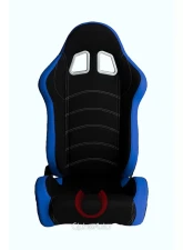 Cipher Auto Blue|Black Cloth Racing Seats - Pair                                     - CPA1018FBUBK - Image 7