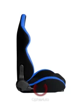 Cipher Auto Blue|Black Cloth Racing Seats - Pair                                     - CPA1018FBUBK - Image 2