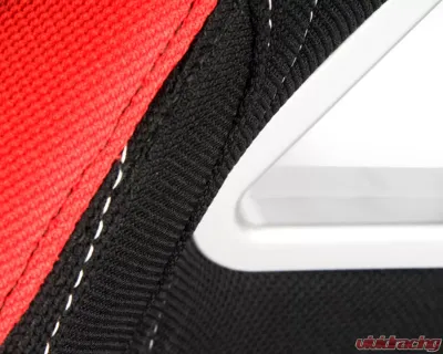 Cipher Auto Red|Black Cloth Racing Seats - Pair - CPA1018FRDBK
