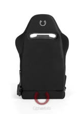 Cipher Auto Black Cloth w/ Gray Stitching Racing Seats - Pair                                     - CPA1019FBK-G - Image 3