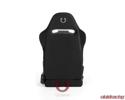 Cipher Auto Black Cloth w/ Gray Stitching Racing Seats - Pair - CPA1019FBK-G