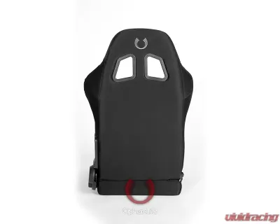 Cipher Auto Black Cloth Racing Seats - Pair - CPA1025FBK