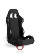 Cipher Auto Black Cloth Racing Seats - Pair                                     - CPA1025FBK - Image 4