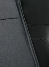 Cipher Auto Black w/ Red Piping Synthetic Leather Racing Seats - Pair                                     - CPA1031PBK-R - Image 6