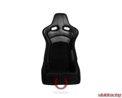 Cipher Auto Black Cloth|PU Leather Carbon Fiber PU Viper Racing Seats - Pair - CPA2002CFBK