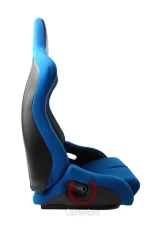 Cipher Auto Blue Black Cloth|PU Leather Carbon Fiber PU Viper Racing Seats - Pair                                     - CPA2002CFBKBU - Image 6
