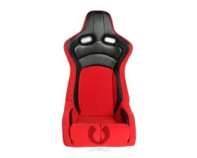 Cipher Auto Red Black Cloth|PU Leather Carbon Fiber PU Viper Racing Seats - Pair