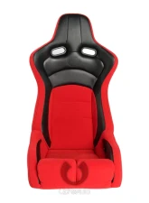 Cipher Auto Red Black Cloth|PU Leather Carbon Fiber PU Viper Racing Seats - Pair                                     - CPA2002CFBKRD - Image 7