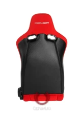 Cipher Auto Red Black Cloth|PU Leather Carbon Fiber PU Viper Racing Seats - Pair                                     - CPA2002CFBKRD - Image 3