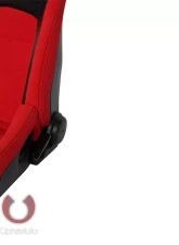 Cipher Auto Red Black Cloth|PU Leather Carbon Fiber PU Viper Racing Seats - Pair                                     - CPA2002CFBKRD - Image 6