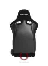 Cipher Auto Black Cloth|PU Leather Carbon Fiber PU Viper Racing Seats - Pair                                     - CPA2002CFBK - Image 4