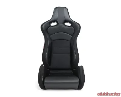 Cipher Auto Black Cloth|PU Leather Carbon Fiber PU VP-8 Racing Seats - Pair - CPA2003CFBK