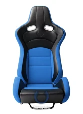 Cipher Auto Black Blue Cloth|PU Leather Carbon Fiber PU VP-8 Racing Seats - Pair                                     - CPA2003CFBKBU - Image 6