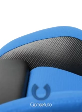 Cipher Auto Black Blue Cloth|PU Leather Carbon Fiber PU VP-8 Racing Seats - Pair                                     - CPA2003CFBKBU - Image 3