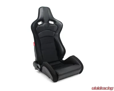 Cipher Auto Black Cloth|PU Leather Carbon Fiber PU VP-8 Racing Seats - Pair - CPA2003CFBK