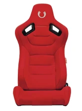 Cipher Auto Red Suede|Fabric Carbon Fiber PU AR-9 Revo Racing Seats - Pair                                     - CPA2009CFSDRD - Image 7