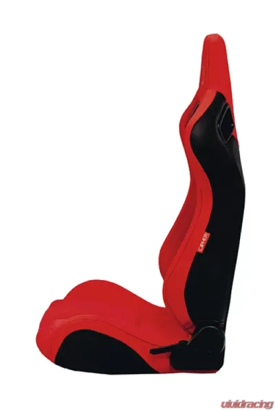 Cipher Auto Red Suede|Fabric Carbon Fiber PU AR-9 Revo Racing Seats - Pair - CPA2009CFSDRD