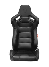 Cipher Auto Black Leather Carbon Fiber Racing Seats - Pair                                     - CPA2009PCFBK - Image 6