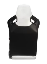 Cipher Auto Eggshell White Leather Carbon Fiber Racing Seats - Pair                                     - CPA2009PCFWH - Image 2