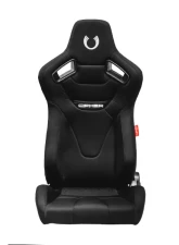 Cipher Auto Black Cloth Carbon Fiber with Black Stitching Pair Racing Seats                                     - CPA2009RS-FBK - Image 6