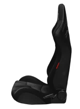 Cipher Auto Black Cloth Carbon Fiber with Black Stitching Pair Racing Seats                                     - CPA2009RS-FBK - Image 3