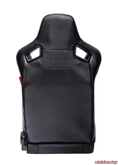 Cipher Auto AR-9 Revo Racing Seats Black Leatherette Carbon Fiber with Blue Diamond Stitching - CPA2009RS-PCFBK-BUDS