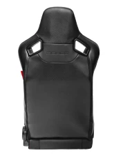 Cipher Auto Black Leather Carbon Fiber w/ Gray Stitches AR-9 Revo Racing Seats - Pair                                     - CPA2009RS-PCFBK-GDS - Image 3
