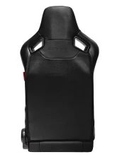 Cipher Auto Black Leather Carbon Fiber w/ Red Stitches Racing Seats - Pair                                     - CPA2009RS-PCFBK-R - Image 4