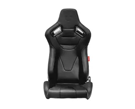 Cipher Auto Black Leather Carbon Fiber AR-9 Revo Racing Seats - Pair