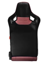 Cipher Auto Maroon Leather Carbon Fiber Racing Seats - Pair                                     - CPA2009RS-PCFMR - Image 4