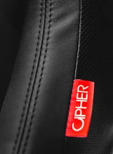 Cipher Auto Black Suede|Leather Carbon Fiber PU AR-9 Revo Racing Seats - Pair                                     - CPA2009RS-PSDBK - Image 7