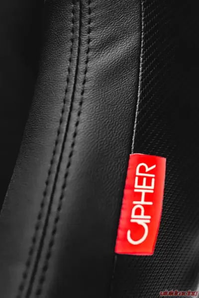 Cipher Auto Black Suede|Leather Carbon Fiber PU AR-9 Revo Racing Seats - Pair - CPA2009RS-PSDBK