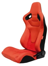 Cipher Auto Red Suede|Fabric Carbon Fiber PU AR-9 Revo Racing Seats - Pair                                     - CPA2009RS-PSDRD - Image 3