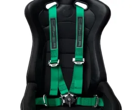 Cipher Auto Racing Green 4 Point Camlock Racing Harness Set