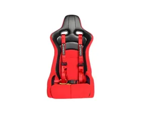 Cipher Auto Red 4 Point Racing Harness Set - Pair